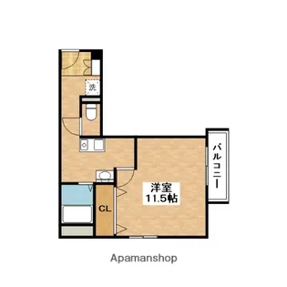 サンメゾン8【3階】の間取り