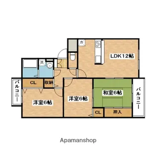 プチ・ロワイヤル【1階】の間取り