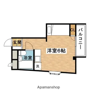 川端マンション【3階】の間取り