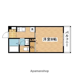 ドミトリオ仁王田【5階】の間取り