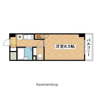 シャルムマンション【4階】の間取り