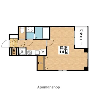 クレアール【6階】の間取り