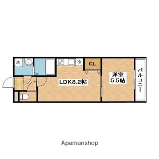 フジパレス茨木南【1階】の間取り