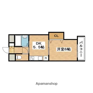 正雀グランドハイツ北【2階】の間取り