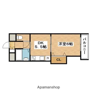 正雀グランドハイツ北【2階】の間取り