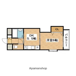 正雀グランドハイツ北【5階】の間取り