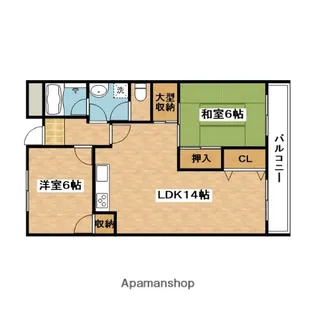 ファミールシーダ【3階】の間取り