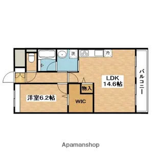 ソレイユ宮前【4階】の間取り