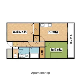 パストラル千里丘【1階】の間取り