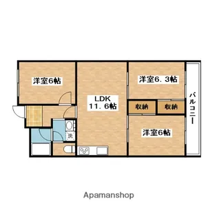 セントマンションむらやま【2階】の間取り
