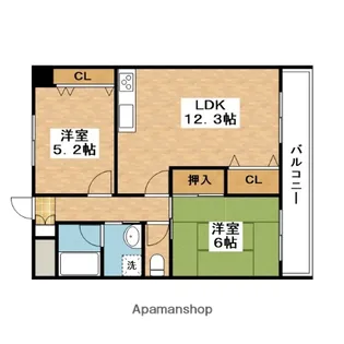 リバーサイドホーム【1階】の間取り