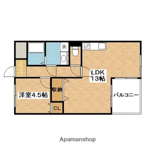 メゾン摂津【6階】の間取り