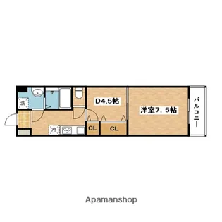 センターポイント吉志部【4階】の間取り
