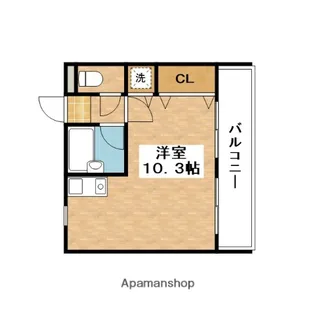ジュネス別府【2階】の間取り