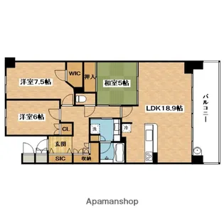 ジェイグラン吹田千里丘【3階】の間取り