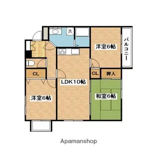 シェリール【1階】の間取り