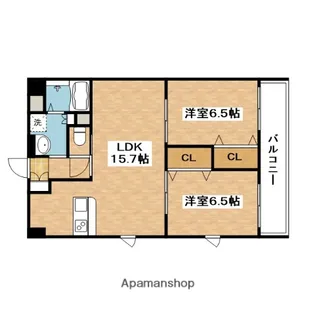 第1関根マンション【6階】の間取り