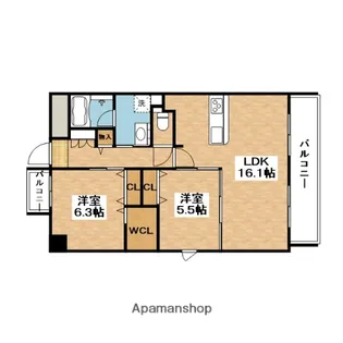 コンフォーレ和光【3階】の間取り