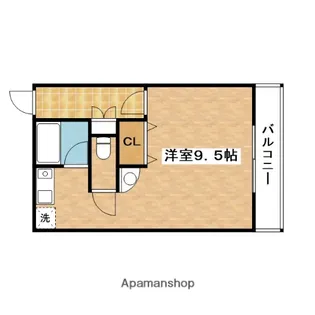 H’S FLATS【4階】の間取り