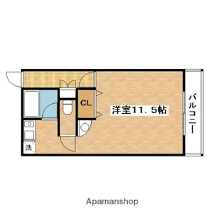 H’S FLATS(イータフラッツ)【5階】の間取り