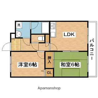 プランドール千里丘【7階】の間取り