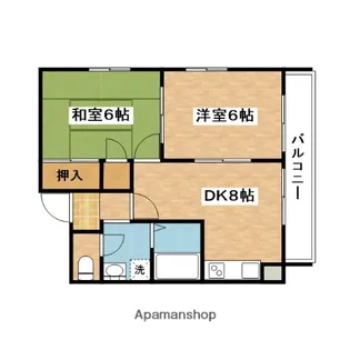 エクセルコート千里丘【2階】の間取り