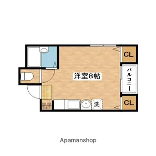 1Rの間取り画像