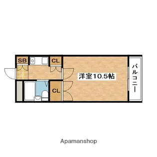 ボナール・ミソノ【1階】の間取り