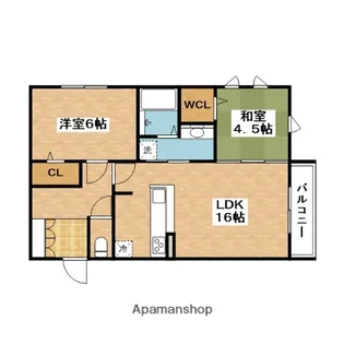 サンスクエア千里万博【2階】の間取り