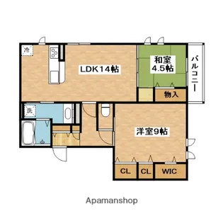 サンスクエア千里万博【1階】の間取り