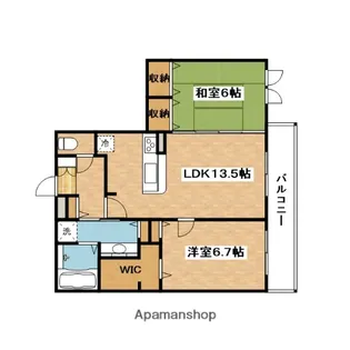 サンスクエア千里万博【1階】の間取り