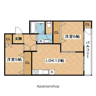 吹東マンション【3階】の間取り