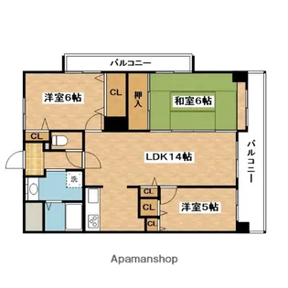 トゥールモンド森【2階】の間取り