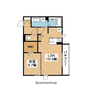 ウイングヒルズ【3階】の間取り