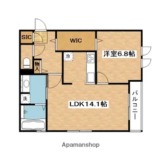 ウイングヒルズ【1階】の間取り