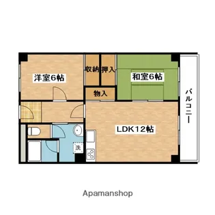 アンソレイユ【1階】の間取り