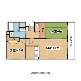 グランフェニックス吹田【3階】の間取り