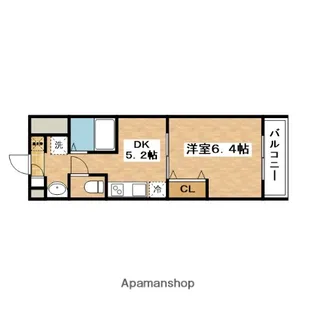 第6関根マンション【4階】の間取り