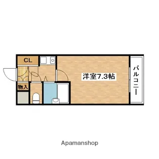 第2カーサオクノ【1階】の間取り
