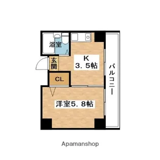 セリバテール山田南【5階】の間取り