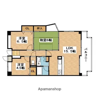 パークフォレスト千里【5階】の間取り
