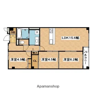 アトリエコート【3階】の間取り