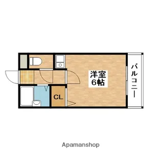 1Kの間取り画像