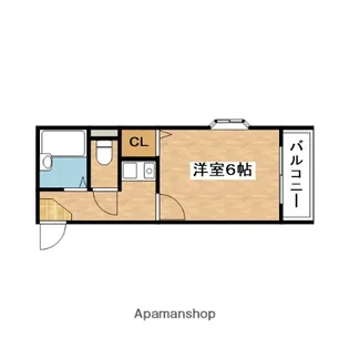 グラシュジュール【3階】の間取り