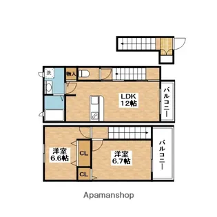 パーチェブローテ【2階】の間取り