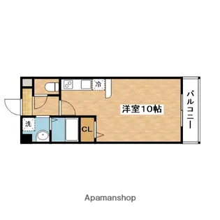 メゾンド・グラン・ブルー【3階】の間取り