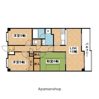 東千里OMパレス1【8階】の間取り