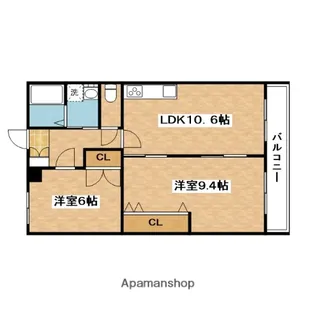 アンデュノール千里【5階】の間取り