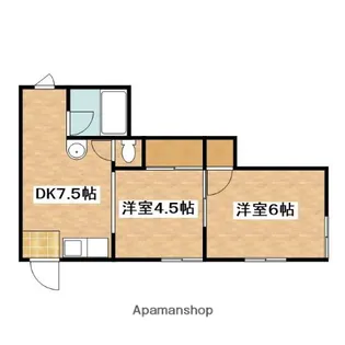 吹東ハイツ【1階】の間取り