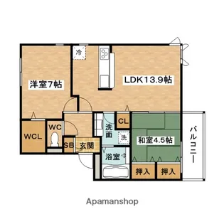 La Luce千里【2階】の間取り